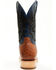Image #5 - El Dorado Men's Exotic Ostrich Western Boots - Broad Square Toe, Brandy Brown, hi-res