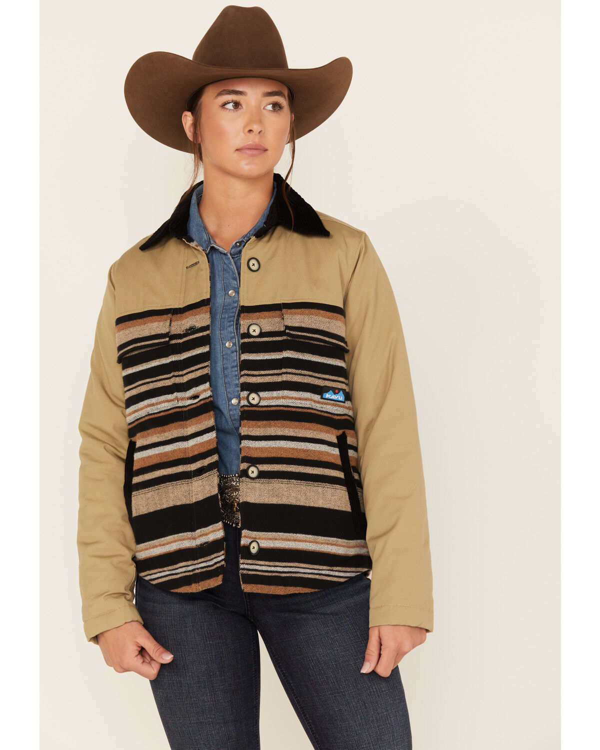 Image #5 - Kavu Women's Zaltana Forager Insulated Shacket, Multi, hi-res