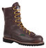 Image #1 - Georgia Boot Men's Low Heel Waterproof Logger Work Boots - Steel Toe, Chocolate, hi-res