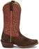 Image #2 - Justin Men's Show Off Tall Western Boots - Square Toe, Dark Brown, hi-res