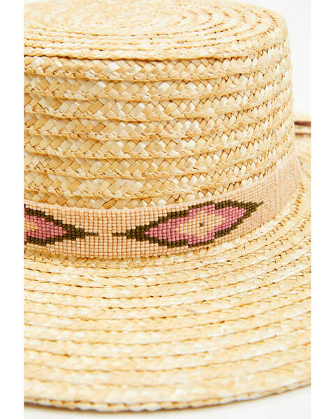 Image #2 - Nikki Beach Women's Southwestern Cobra Straw Western Fashion Hat, Natural, hi-res
