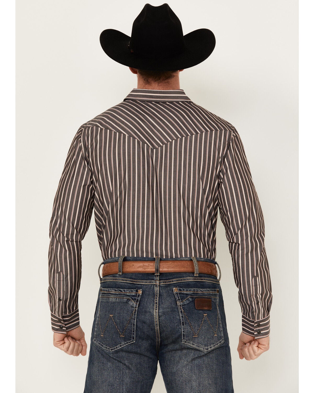 Gibson Trading Co. Men's Salute Striped Long Sleeve Snap Western