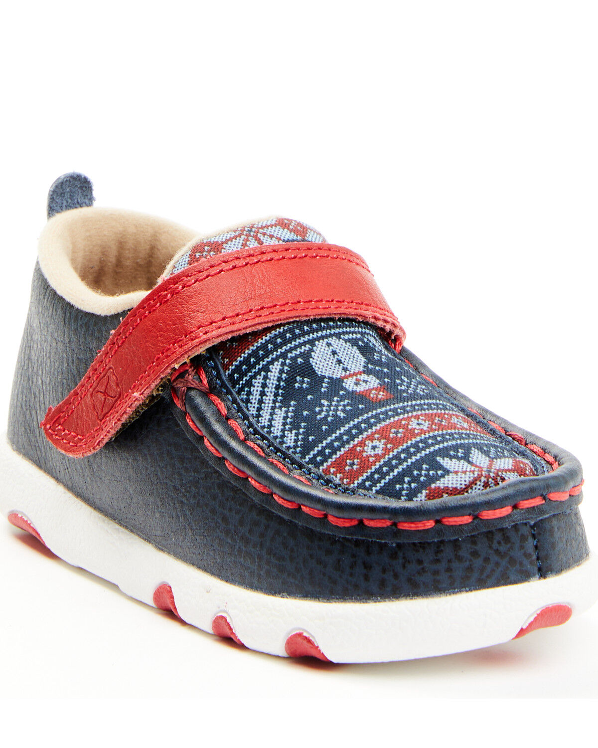 Image #1 - Twisted X Toddler Boys' Driving Mocs, Navy, hi-res