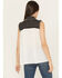 Image #4 - Cowgirl Hardware Women's Sleeveless Denim Chiffon Blouse, Black, hi-res