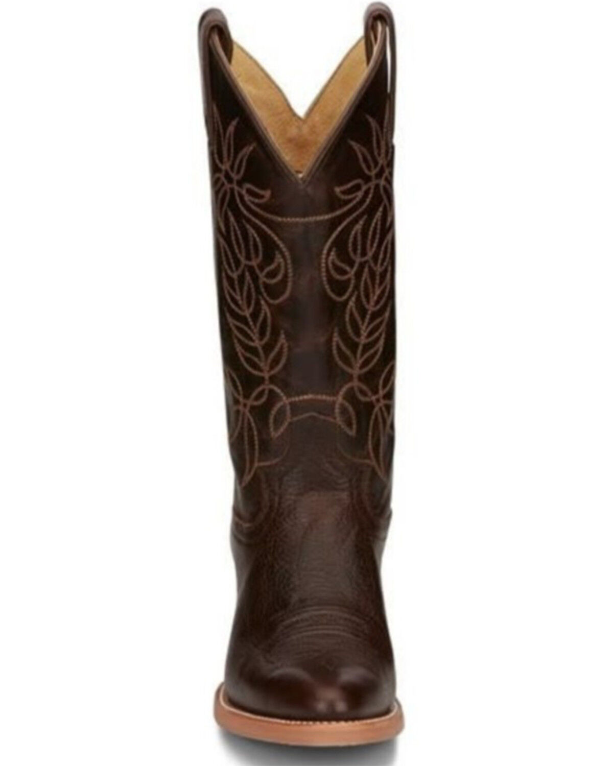 Image #4 - Justin Women's Rosey Western Boot - Round Toe, Coffee, hi-res