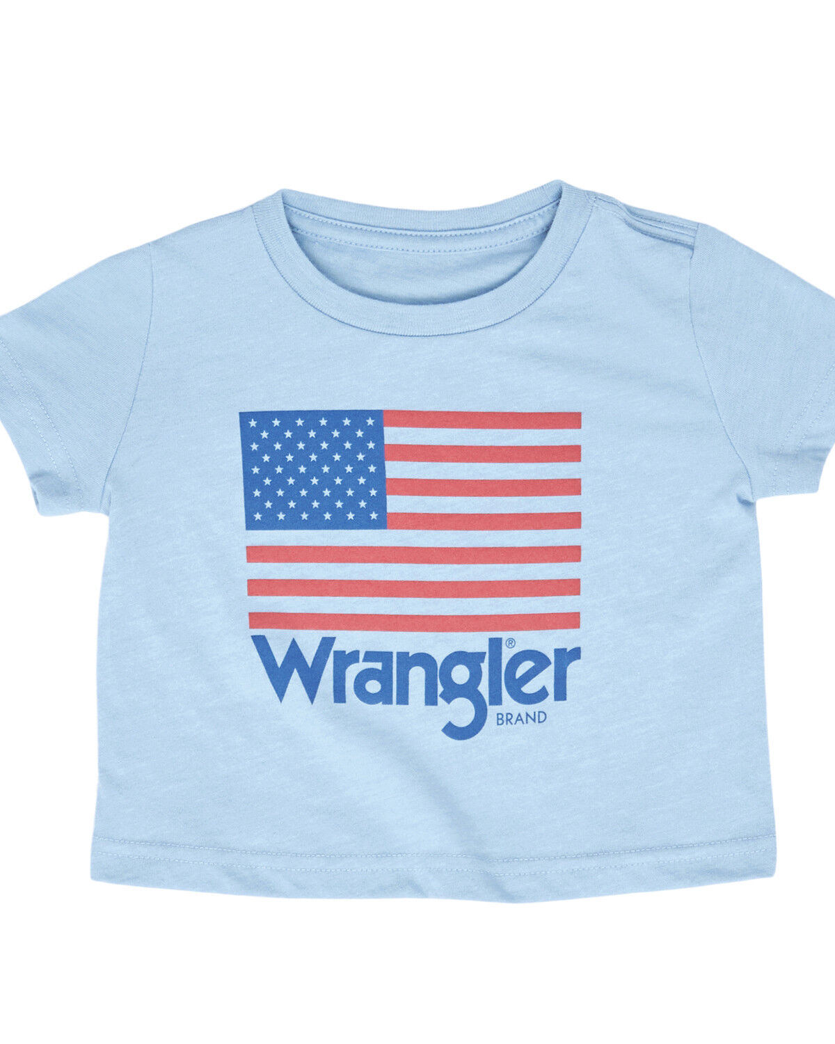 Image #1 - Wrangler Infant Boys' Flag Short Sleeve Graphic Print T-Shirt, Blue, hi-res