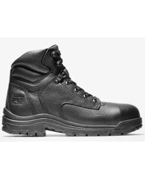 Timberland Men's Black Titan 6" Work Boots - Alloy Toe , Black, hi-res