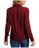 Image #2 - Stetson Women's Western Ditsy Printed Long Sleeve Snap Western Shirt, Wine, hi-res