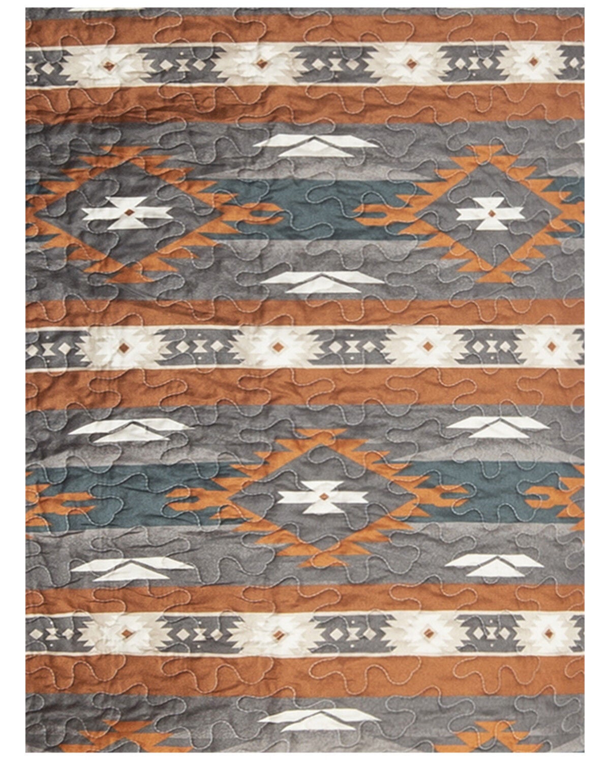 Image #6 - Carstens Home Wrangler Checotah Queen Quilt Set - 3 Piece, Multi, hi-res