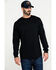 Image #1 - Cody James Men's FR Logo Long Sleeve Work Shirt - Tall , Black, hi-res