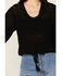 Image #3 - Revel Women's Layer Crochet Long Sleeve Shirt, Black, hi-res