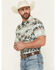 Image #2 - RANK 45&reg; Men's Eagle Pass Southwestern Print Short Sleeve Snap Performance Western Shirt, Multi, hi-res