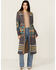 Image #1 - Rock & Roll Denim Women's Southwestern Print Duster Cardigan, Grey, hi-res