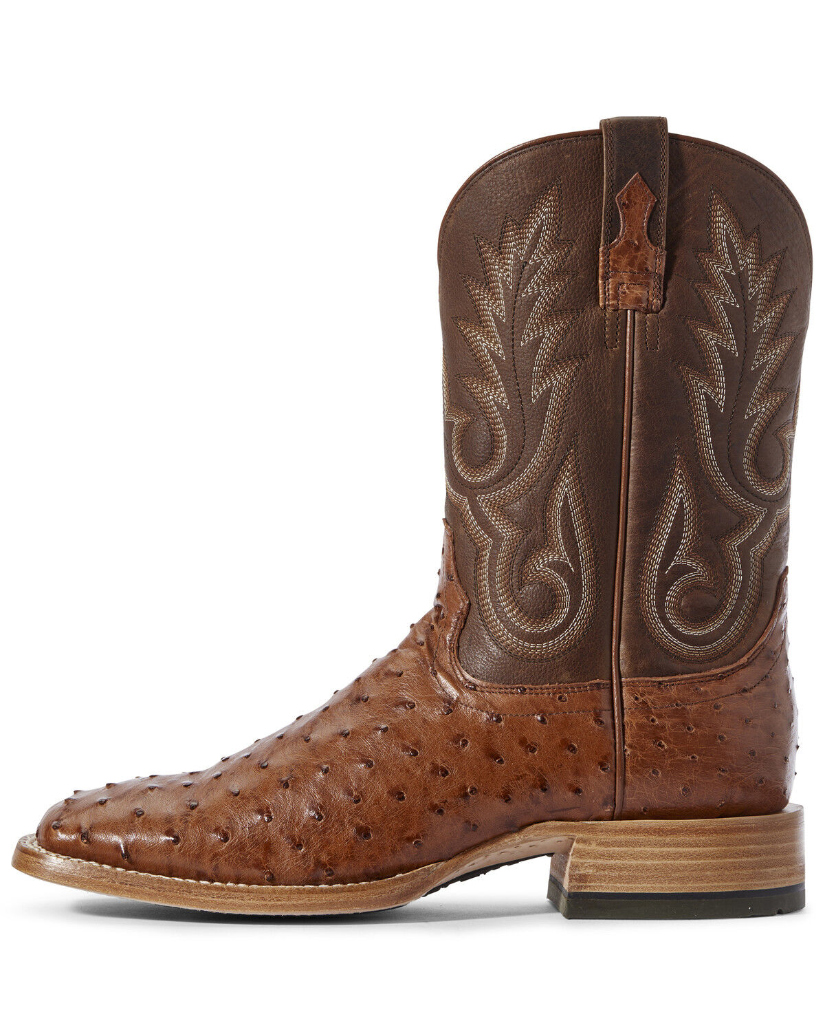 ariat ostrich square toe boots