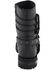 Milwaukee Leather Women's Triple Buckle Harness Moto Boots - Round Toe, Black, hi-res