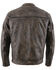 Image #2 - Milwaukee Leather Men's Distressed Concealed Carry Leather Motorcycle Jacket - 5X, Black, hi-res