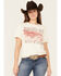 Image #1 - Shyanne Women's Raised On Ropes Short Sleeve Graphic Tee, Cream, hi-res