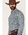 Image #2 - Ariat Men's Cedric Paisley Print Long Sleeve Snap Western Shirt, Blue, hi-res