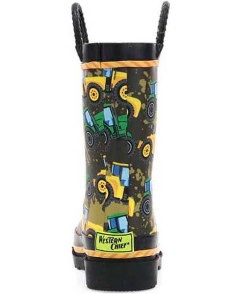 Image #5 - Western Chief Boys' Tractor Tough Rain Boots, Taupe, hi-res