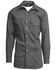 Image #1 - Lapco Men's FR Solid Long Sleeve Snap Western Work Shirt, Grey, hi-res