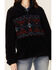 Outback Trading Co Women's Fleece Abigail Southwestern Henley Pullover, Navy, hi-res