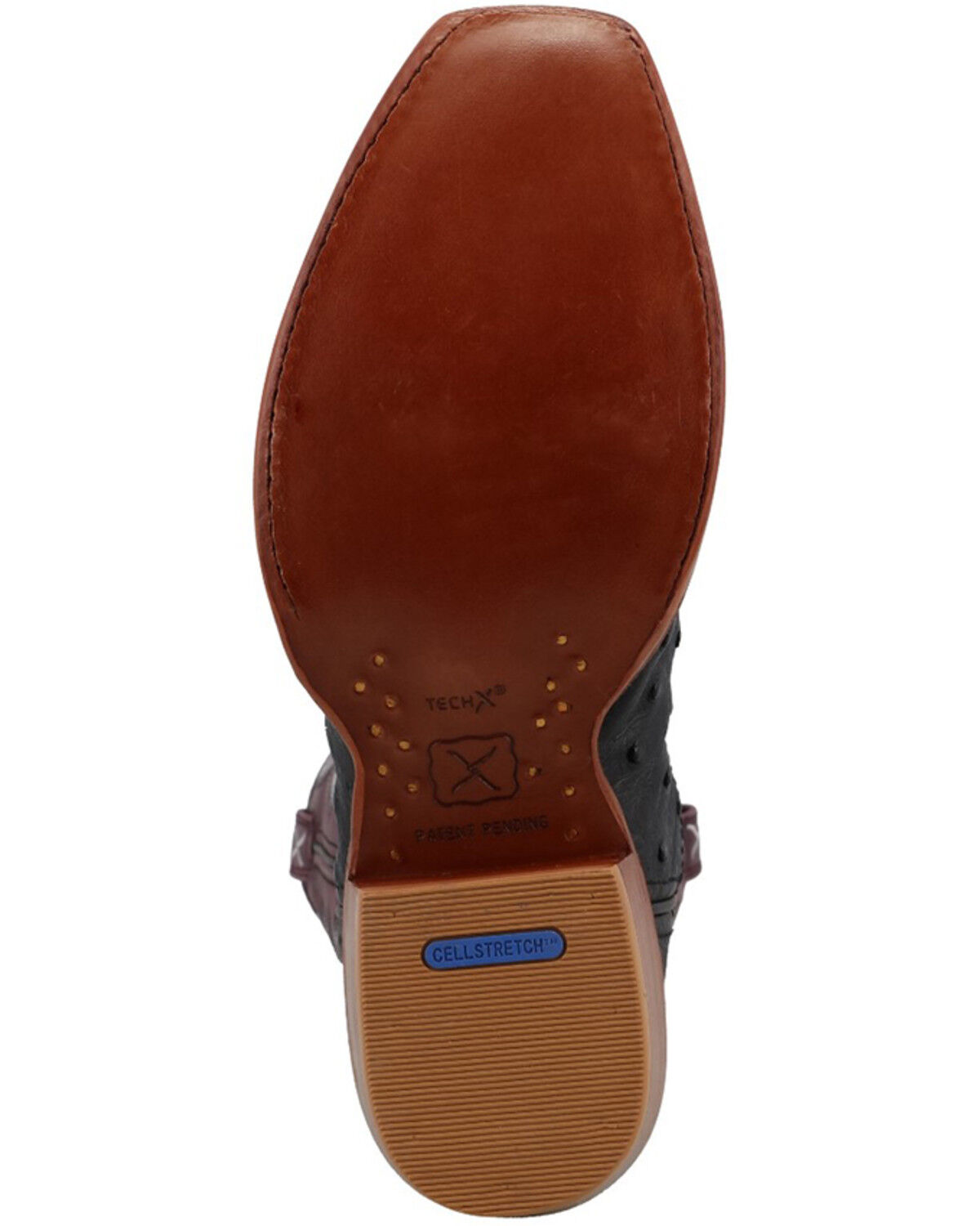 Image #7 - Twisted X Women's Reserve Exotic Full Quill Ostrich Western Boots - Square Toe, Black, hi-res