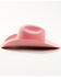 Image #3 - Serratelli Cattleman Wool Cowboy Hat, Pink, hi-res