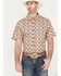 Image #1 - RANK 45&reg; Men's Abstract Geo Print Short Sleeve Button-Down Shirt, Gold, hi-res