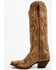 Image #3 - Dan Post Women's Triad Silvie Tall Western Boots - Snip Toe , Brown, hi-res