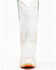 Image #4 - Corral Women's Crystal Embroidered Western Boots - Snip Toe, White, hi-res