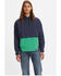 Image #1 - Levi's Men's Peacoat Blue & Thyme Utility Hooded Sweatshirt, Navy, hi-res