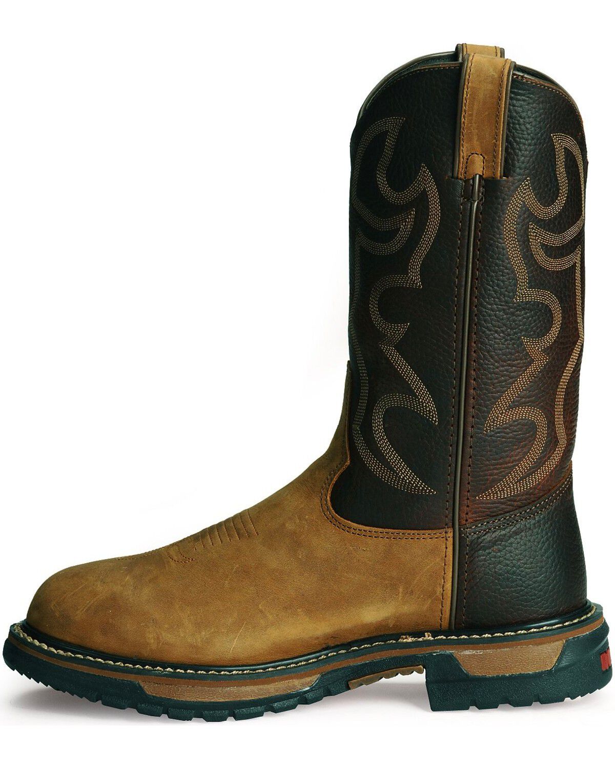 Image #9 - Rocky Men's Branson Roper Work Boots - Soft  Toe, Brown, hi-res