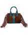 Image #2 - Trinity Ranch Women's Concealed Carry Cowhide Crossbody Bag, Turquoise, hi-res