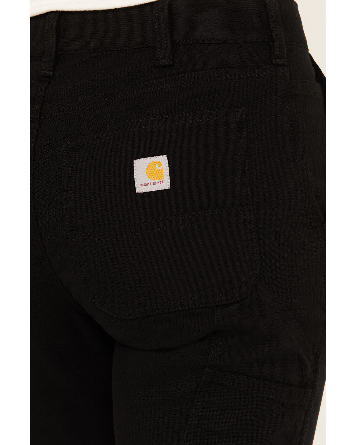 Image #4 - Carhartt Women's Rugged Flex® Relaxed Fit Double-Knee Canvas Work Pants, Black, hi-res