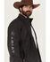 Image #2 - Ariat Men's Phantom Embossed Southwestern Print Logo 2.0 Softshell Jacket, Black, hi-res