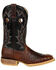 Image #2 - Durango Men's Rebel Pro Ostrich Western Boots - Square Toe, Black, hi-res