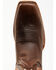 Image #6 - Justin Men's Brindle Western Boots - Square Toe, Brown, hi-res