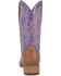 Image #5 - Laredo Women's 11" Western Boots - Broad Square Toe, Purple, hi-res