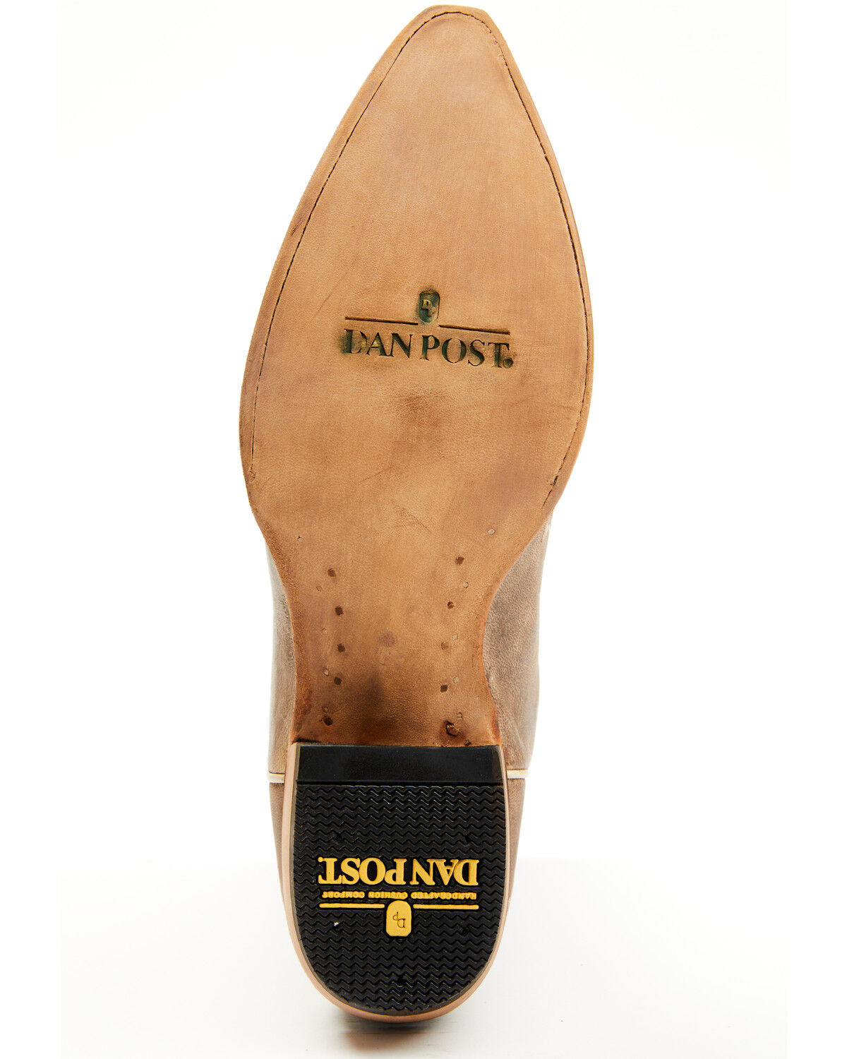 Image #7 - Dan Post Men's Racer Tall Western Boots - Snip Toe, Tan, hi-res