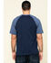 Image #2 - Hawx Men's Navy Midland Short Sleeve Baseball Work T-Shirt, Navy, hi-res