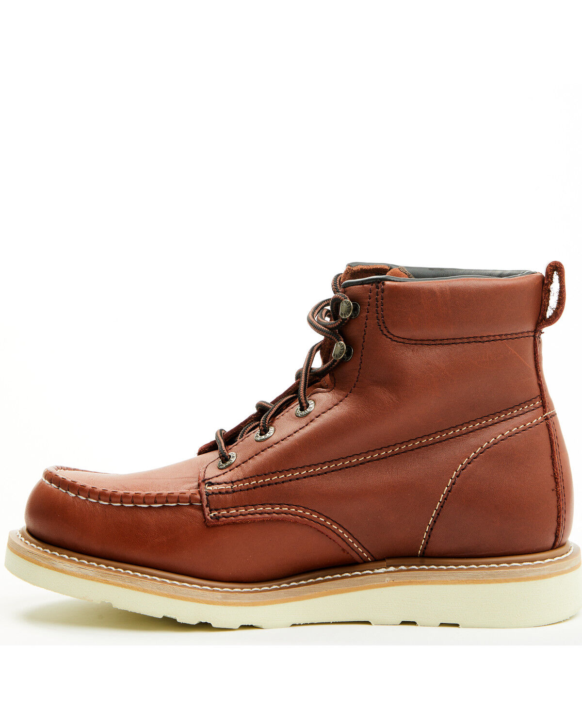Image #3 - Wolverine Men's 6" Exclusive Moc Work Boots - Soft Toe, Rust Copper, hi-res