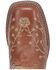 Laredo Women's Sequin Embellished Western Boots - Broad Square Toe, Tan, hi-res