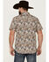 Image #4 - Moonshine Spirit Men's Sicilly Paisley Print Short Sleeve Snap Western Shirt , Multi, hi-res
