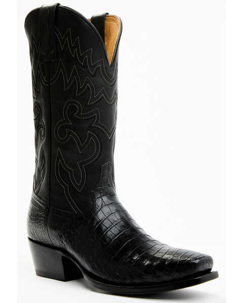 Cody James Men's Exotic Alligator Western Boots - Square Toe, Black, hi-res