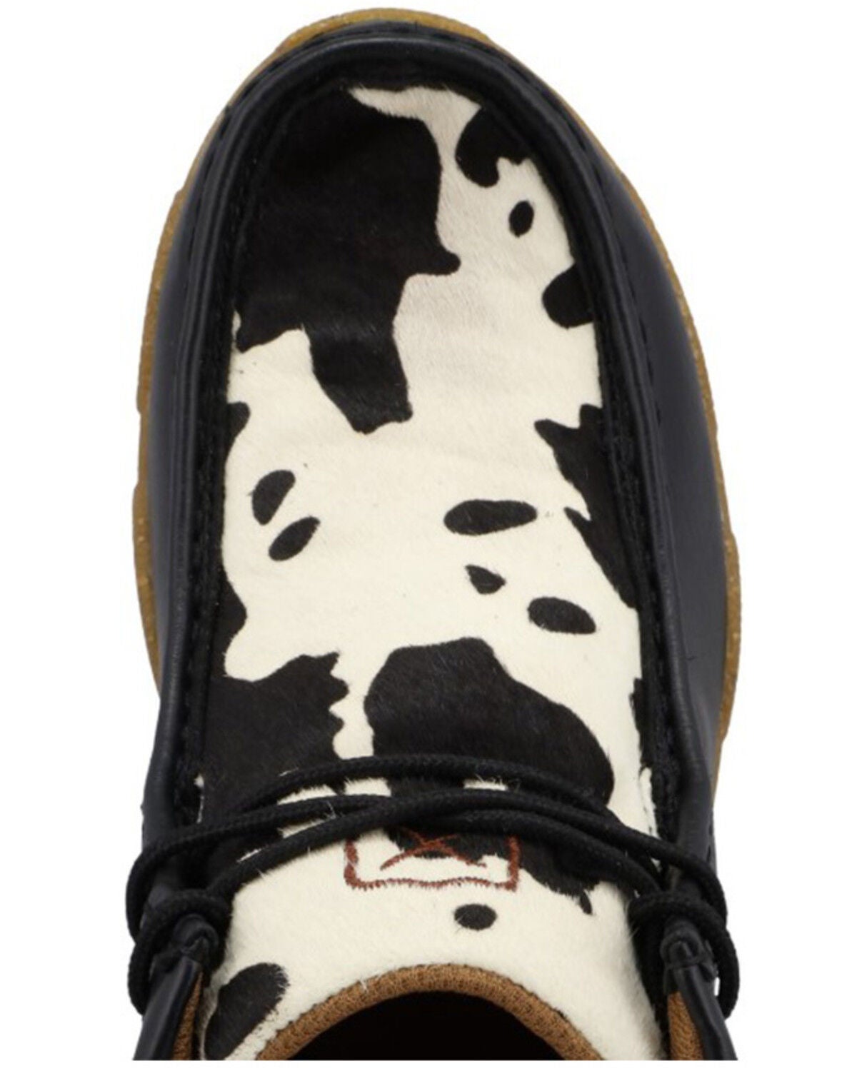 Image #6 - Twisted X Women's Chukka Driving Moc Shoes, Black/white, hi-res