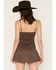 Image #4 - Cleo + Wolf Women's Plaid Print Tank Top, Brown, hi-res