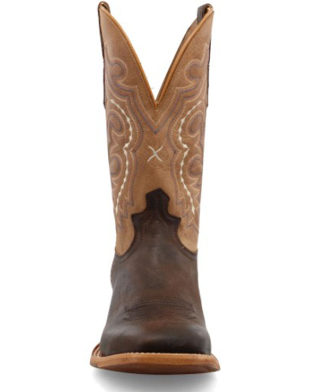 Image #4 - Twisted X Men's Rancher Western Boot - Broad Square Toe, Brown, hi-res
