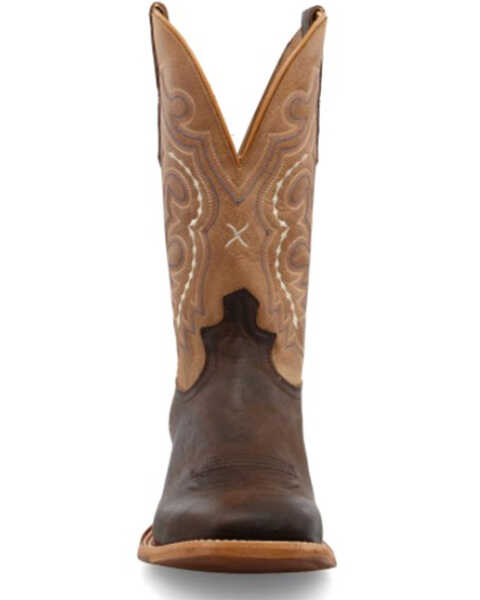 Twisted X Men's Rancher Western Boot - Broad Square Toe , Brown, hi-res