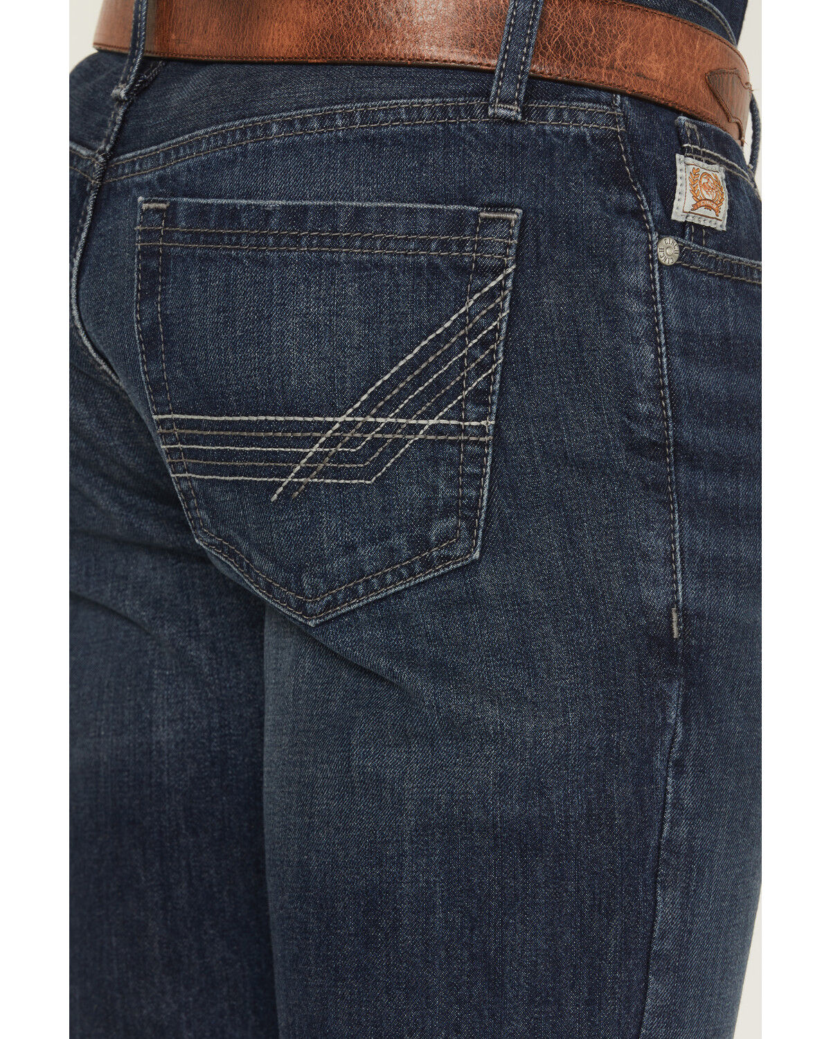 Image #4 - Cinch Men's Ian Dark Wash Slim Boot Denim Jeans, Indigo, hi-res