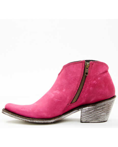 Image #3 - Caborca Silver by Liberty Black Women's Lidia Western Booties - Snip Toe, Magenta, hi-res